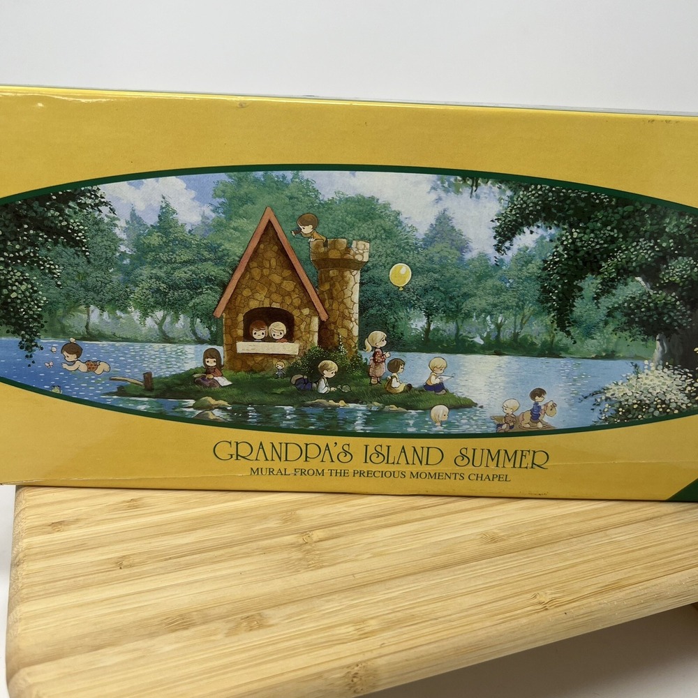 1995 Rose Art Precious Moments Grandpa's Island Summer Puzzle NEW 500 Piece